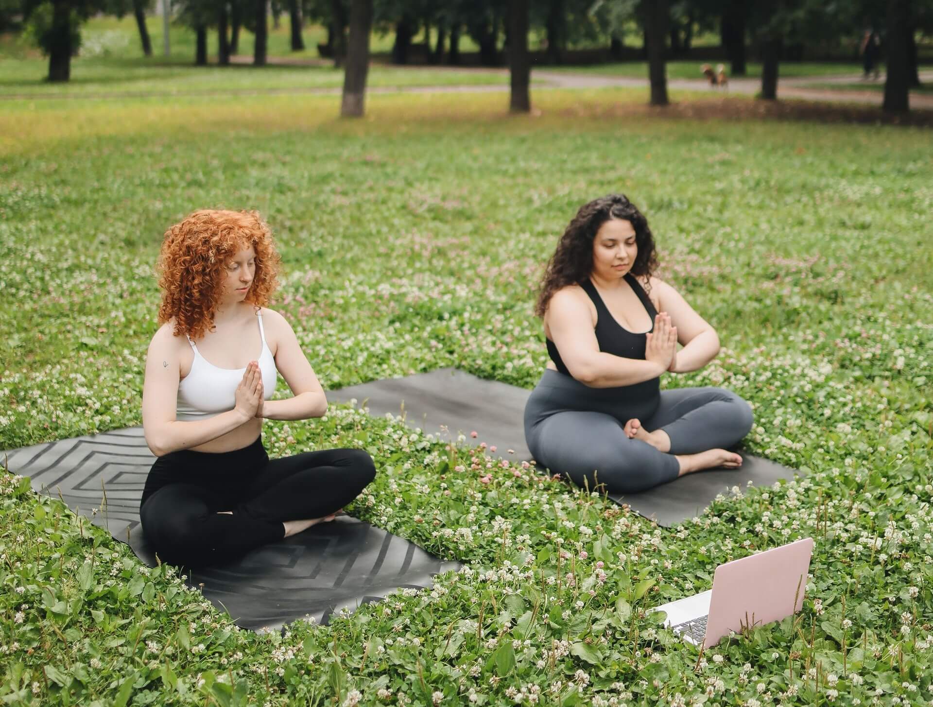yoga in the park