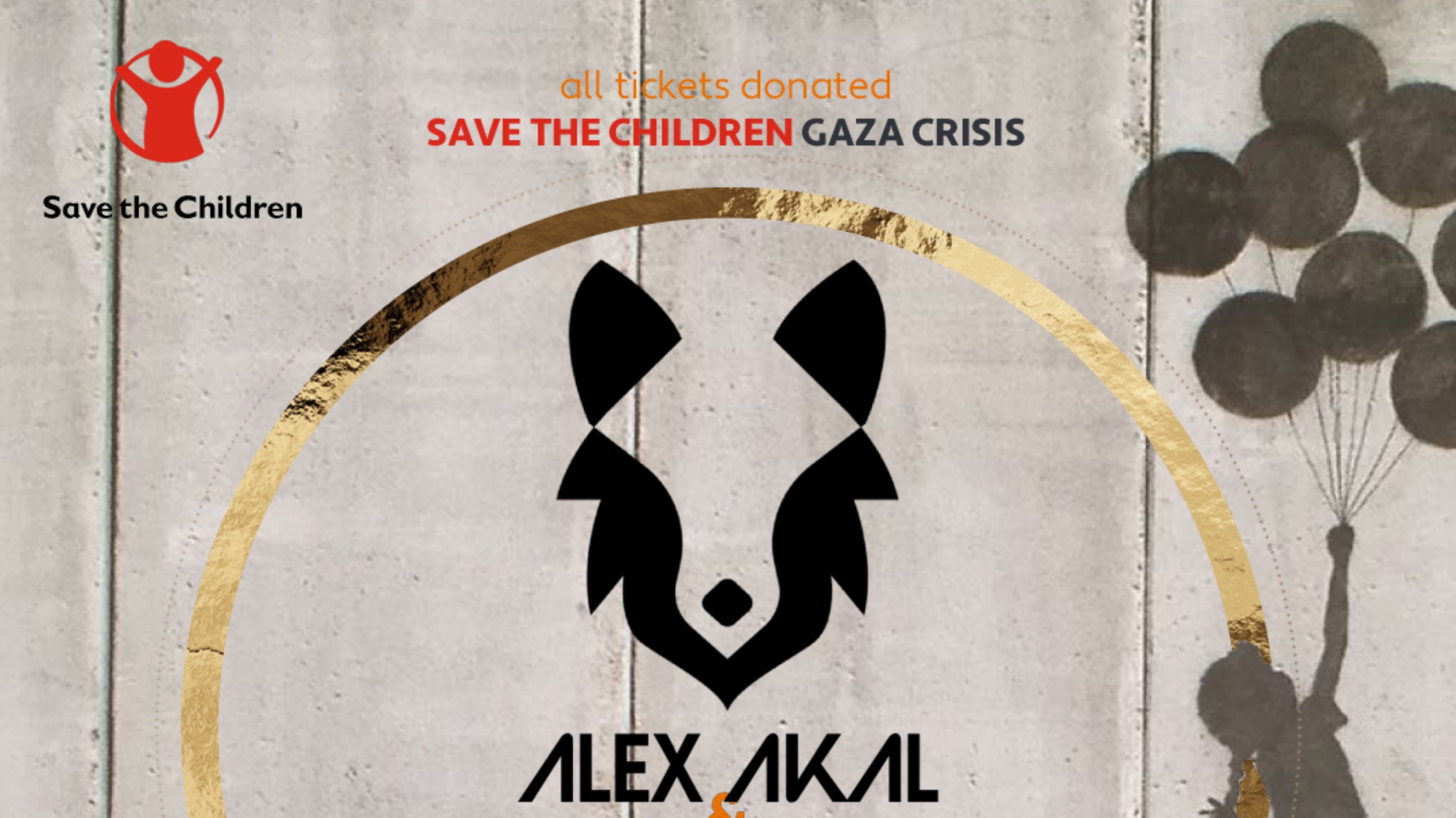 Save the Children Fund Raise for Gaza_ Alex Akal & The Wolves / Kaya Ori +