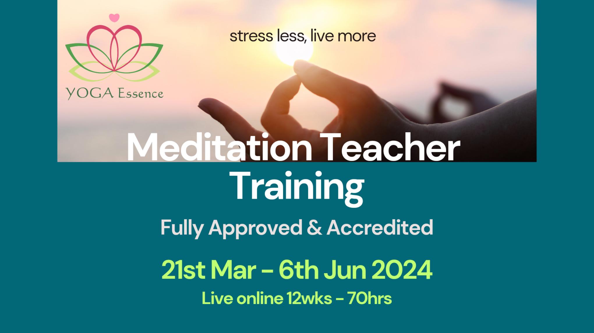 MEDITATION TEACHER TRAINING 2024