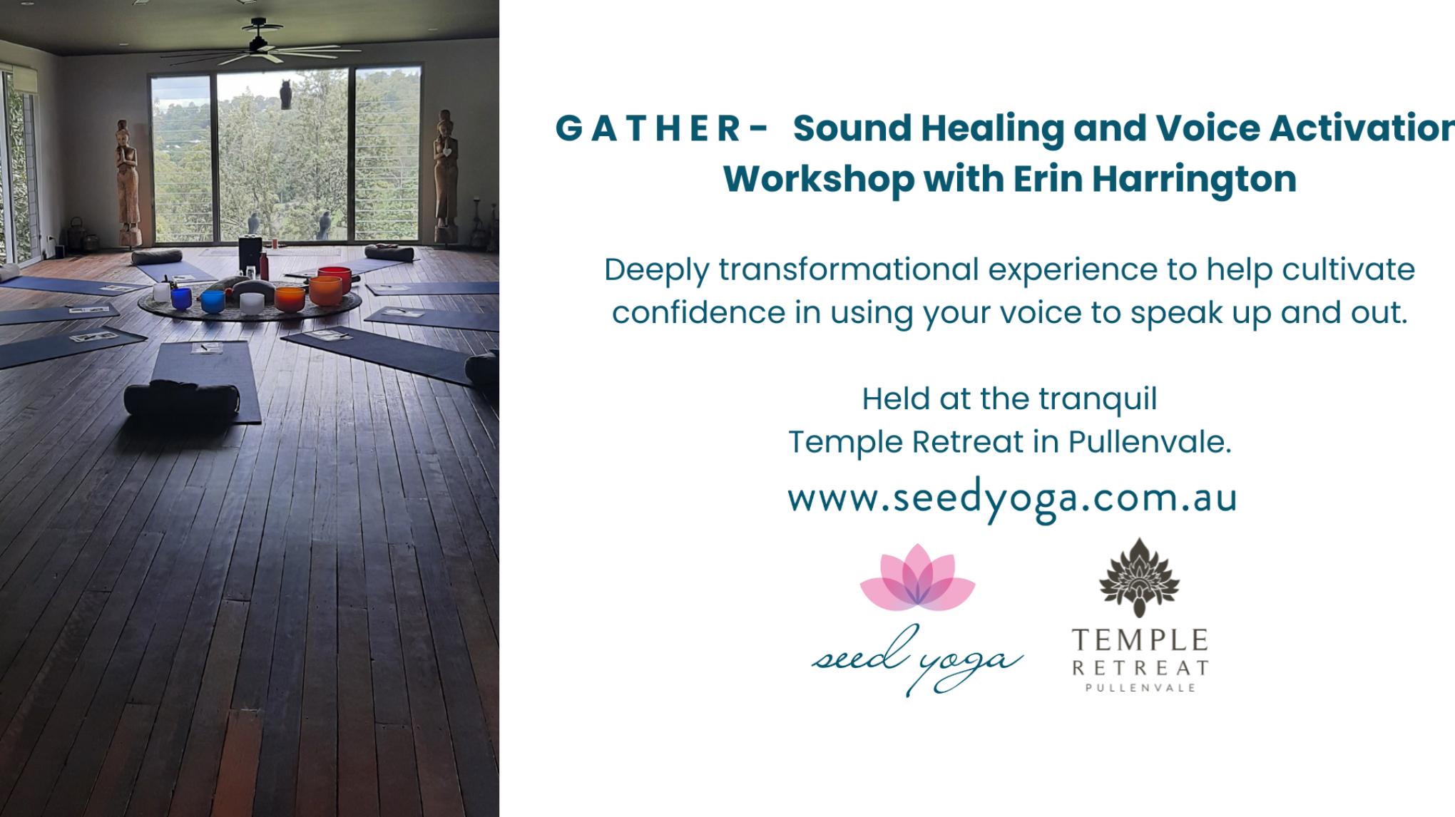 Gather - Sound Healing and Voice Activation Workshop with Erin Harrington