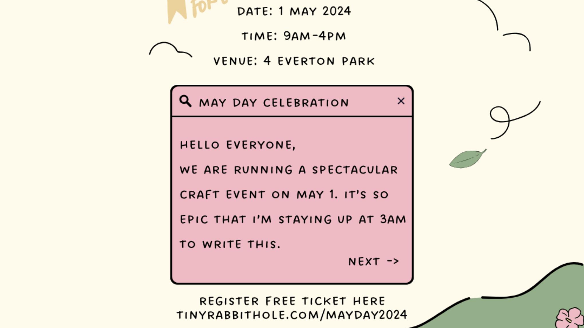 May Day Craft Popup